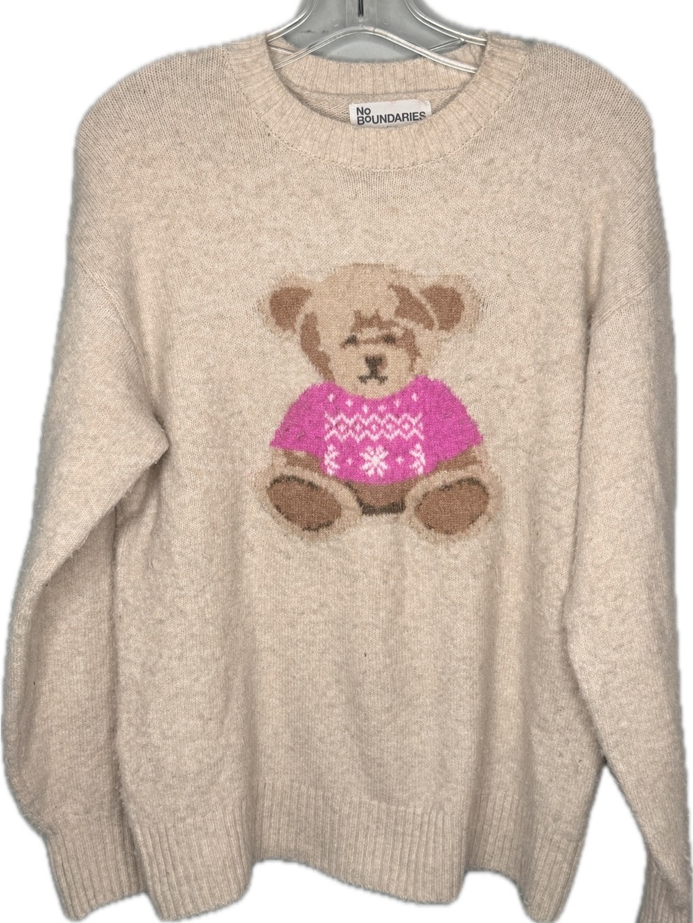 No Boundaries Teddy Bear Sweater